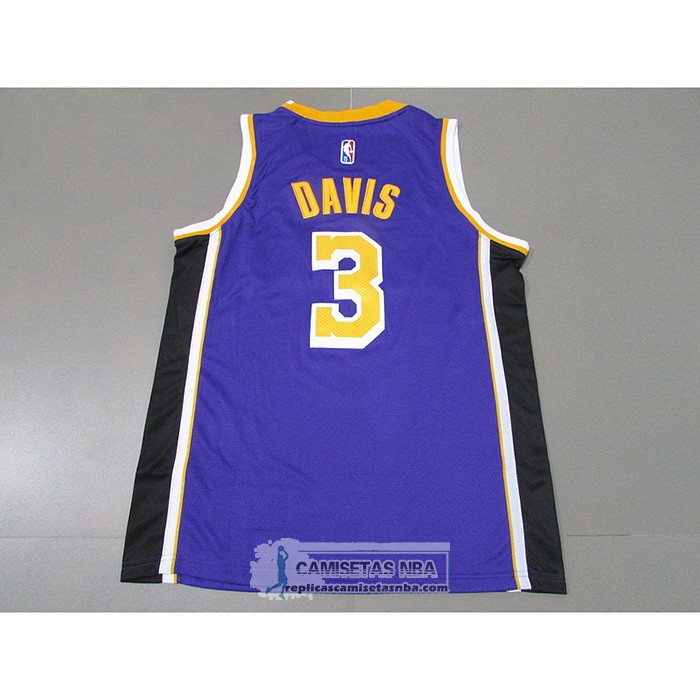 Camiseta Los Angeles Lakers Anthony Davis NO 3 Statement 2021-22 Violeta